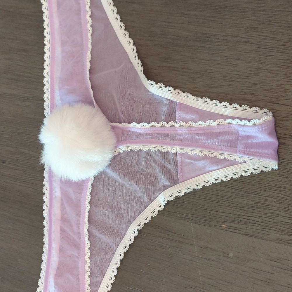 Adore Me thong with bunny tail